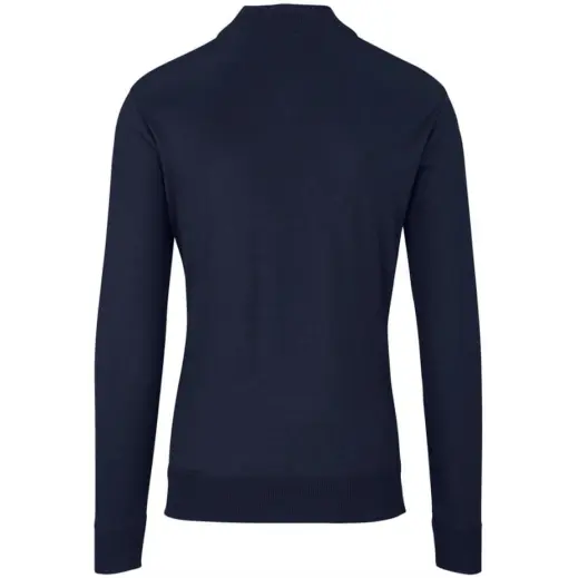 Mens 1-4 Zip Waverley Jersey Navy Back